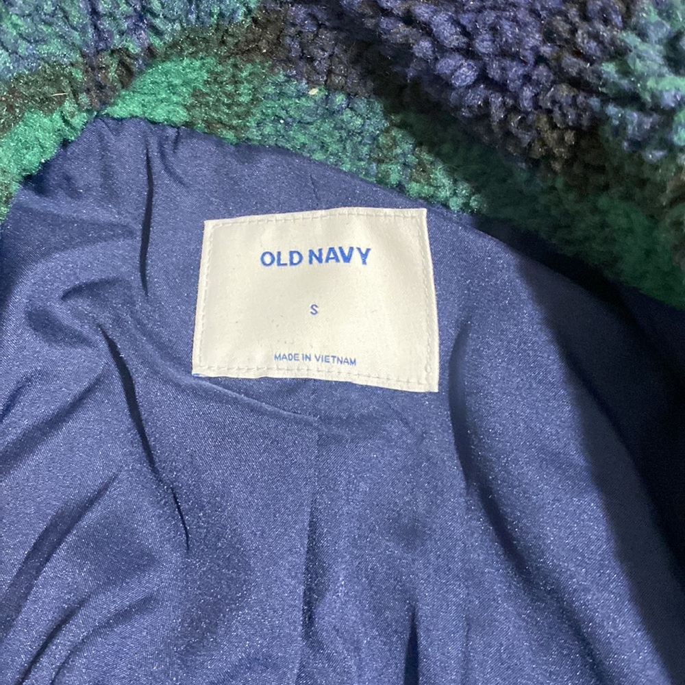 Old Navy Plaid Sherpa Pea Coat - Picture 9 of 9
